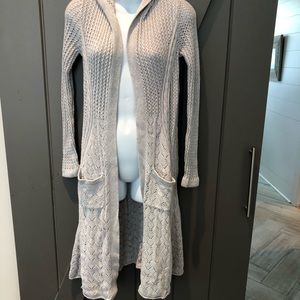 Duster hooded sweater